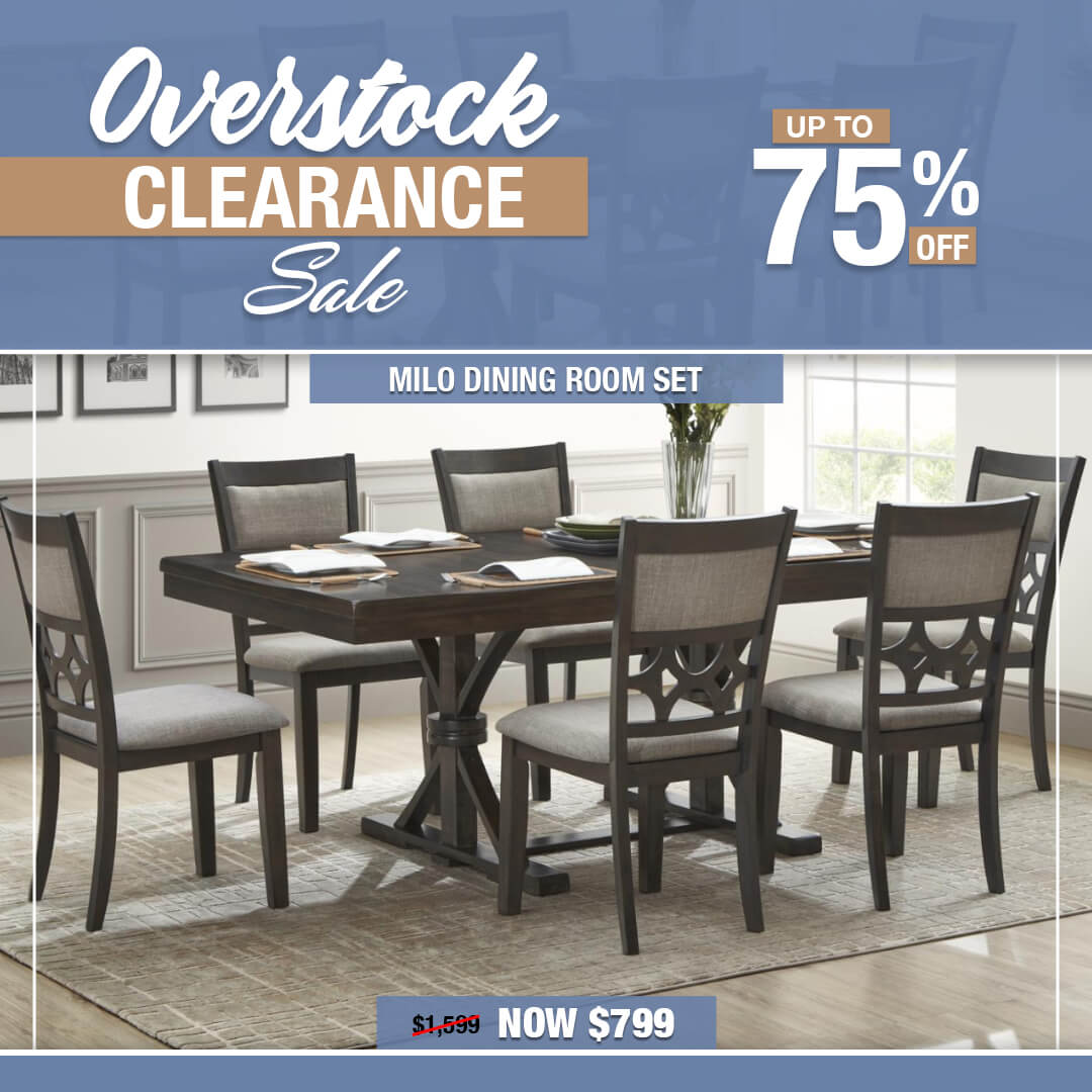 MOBILE OVERSTOCK SALE BANNER DINING ROOM