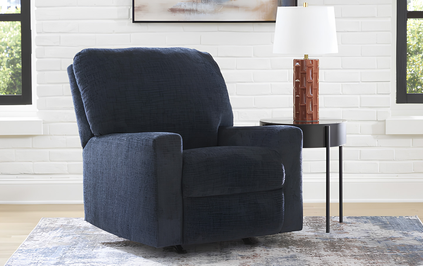 entry-level recliner with basic function and upholstery