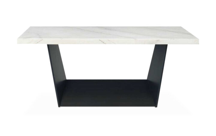 BECKLEY-DINING-Table-front-White