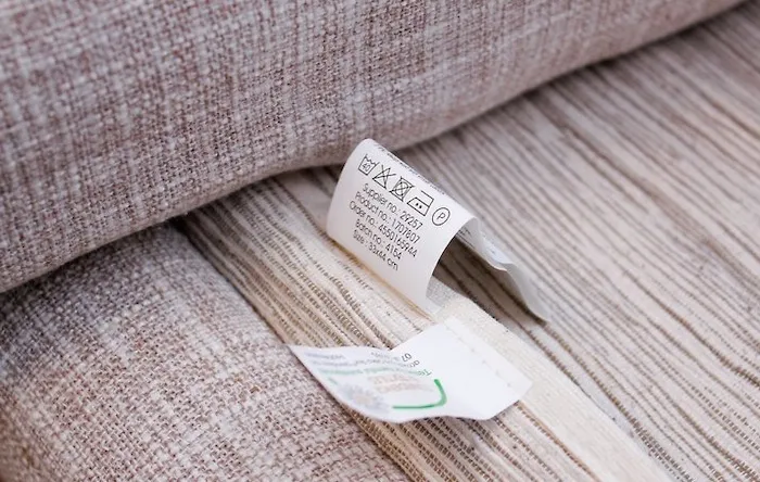 upholstery cleaning codes on the instructions tag