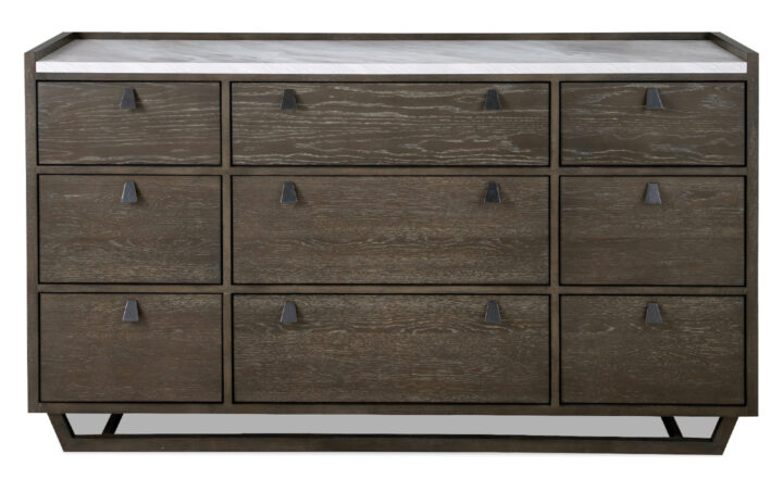 ASHER DRESSER,IN BROWN