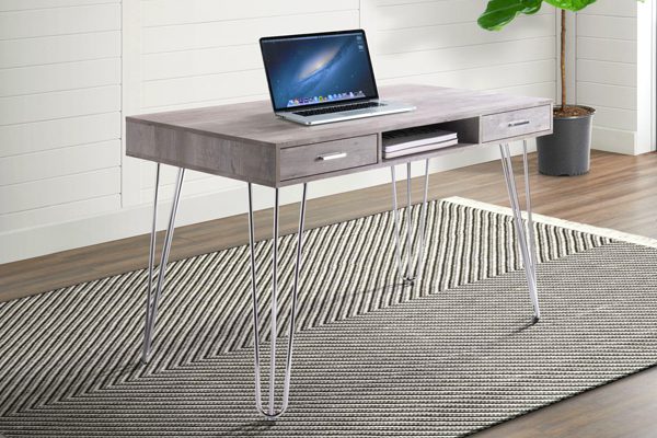 defining home office setup with an area rug