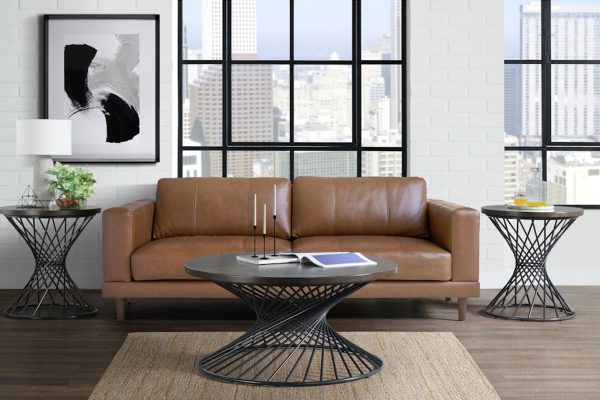 a timeless mid-century modern living room design